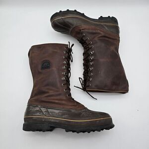 Sorel Boots Mens 14 Brown Tall Duck Hunting Work Shoes Maverick Winter Kaufman
